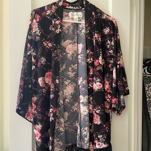 Fringe kimono